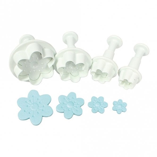 Cake Star Plunger Cutter - Cherry Blossom - Set of 4