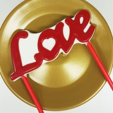 Cake Topper Love Elegance Chocolate Mold - 2 Cavity - Special Chocolate Mould