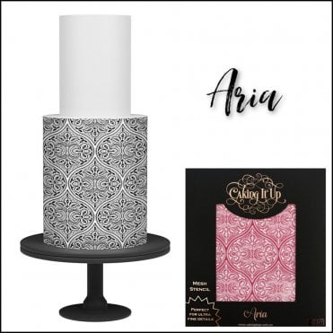 ARIA Mesh Cake Stencil by Karen Reeves