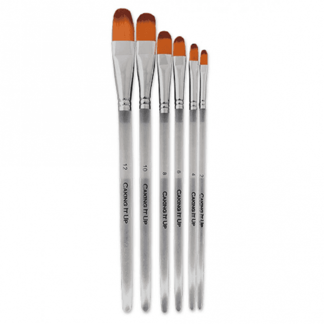 Caking It Up - Brush Set of 6 - Flat Tip