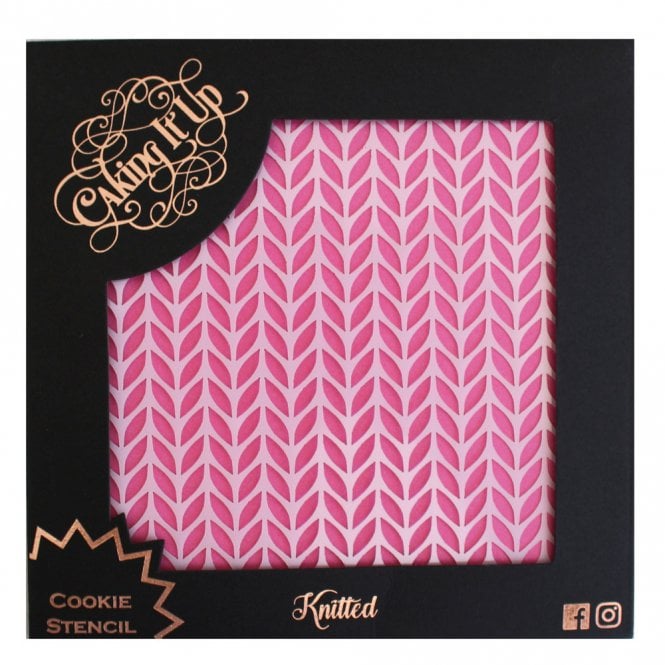 Caking It Up Cookie Stencil - Knitted