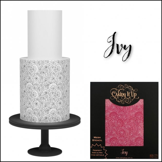 Caking It Up IVY Mesh Cake Stencil by Karen Reeves