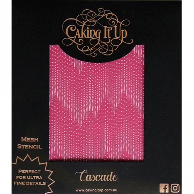 Caking It Up Mesh Stencil - Cascade