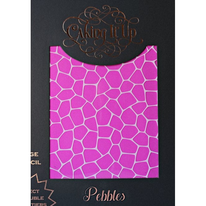 Caking It Up PEBBLES - Cake Stencil by Karen Reeves