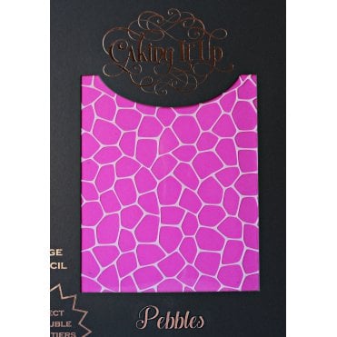 PEBBLES - Cake Stencil by Karen Reeves