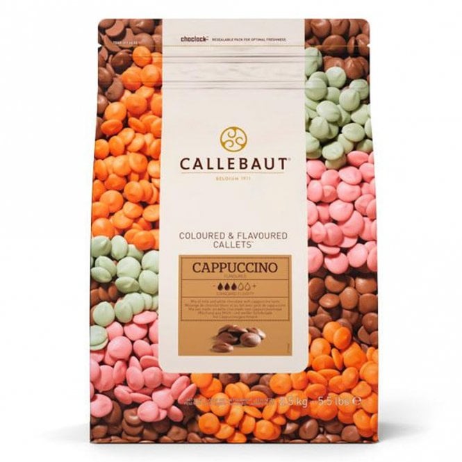 Callebaut Cappuccino Blend Of Milk And White Chocolate With Coffee Callets - 2.5kg