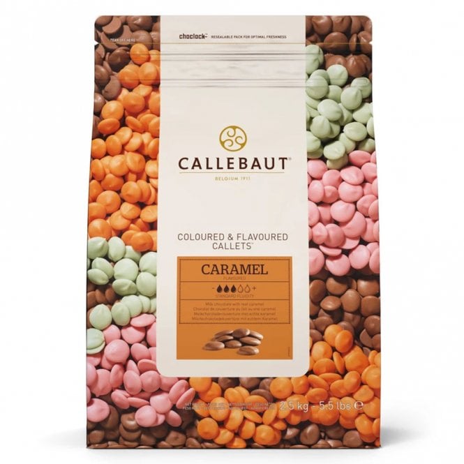 Callebaut Caramel Couverture Chocolate With Caramel Callets - 2.5kg Best Before: 6/27/2025