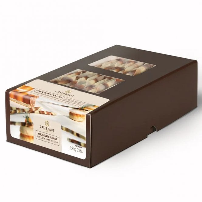 Callebaut Chocolate Van Gogh Marbled Pencils 20cm 115pcs Best Before: 15/10/2025