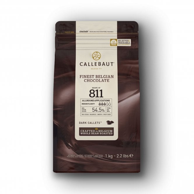 Callebaut Dark Couveture Chocolate Callets 54.5%