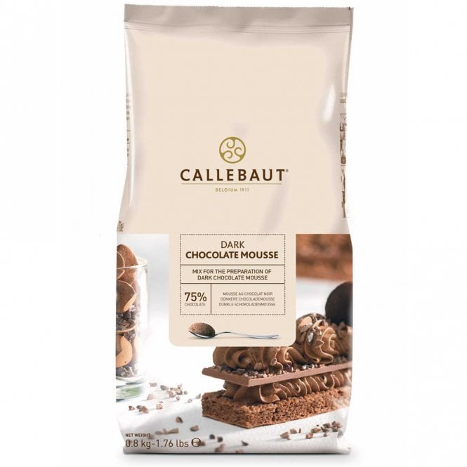 Callebaut Instant Powder For Dark Chocolate Mousse - 800g Best Before: 4/27/2025
