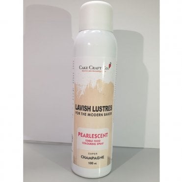 Champagne - 'Lavish Lustre' Edible Food Colouring Metallic Lustre Decorating Spray 100ml