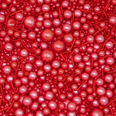 Cherry Bomb Pearls Sprinkles - 80g