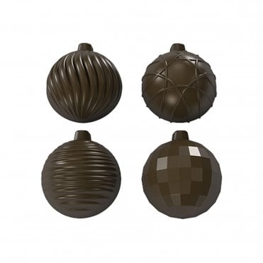 Christmas Baubles Polycarbonate Chocolate Mould