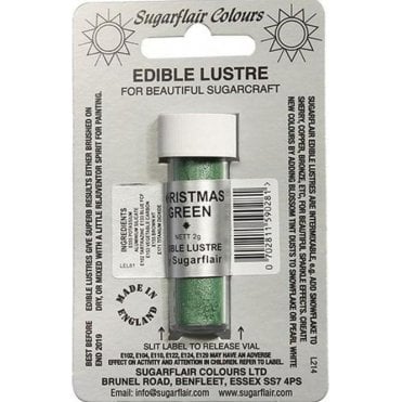 Christmas Green - Edible Lustre Dusting Colour 2g