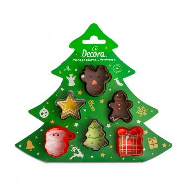 Christmas Mini Cookie Cutter Set Of 6