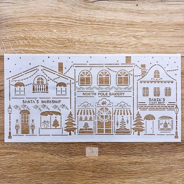Christmas Town - Christmas Stencil Collection