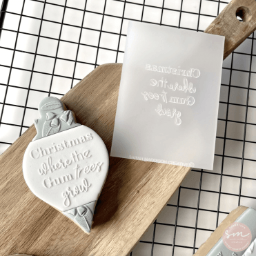 Christmas where the gum trees grow - Cookie Stamp