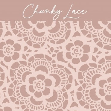 Chunky Lace Embossing Parchment Sheets - Pack of 6