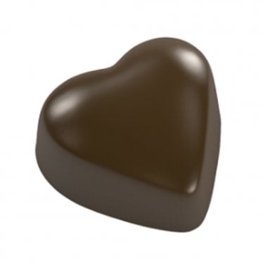 Classic Heart Polycarbonate Chocolate Mould - 275 x 175 x 25mm - 28 Cavity