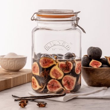 Clip Top Square Jar - 3 Litre