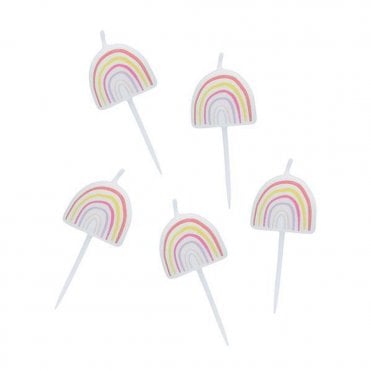 Enchanted Rainbow Candles