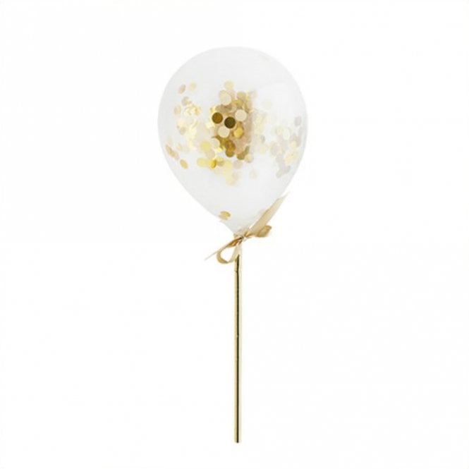Club Green Gold - Mini Confetti Balloons - Pack Of 5