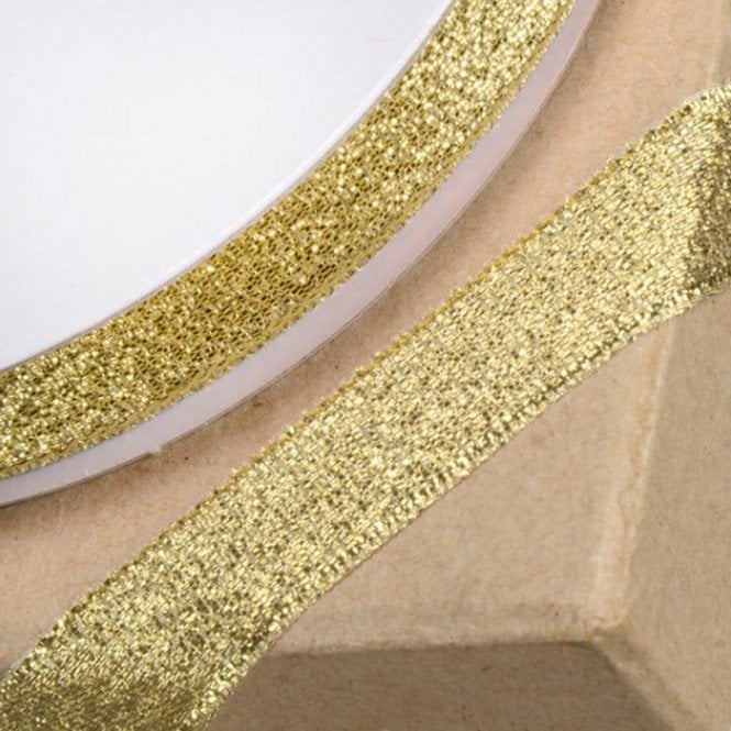 Club Green Lurex Ribbon Metallic Gold - 12mm x 25M