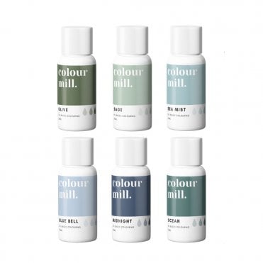 Coastal Collection Oil Based Food Colouring - Full set of 6