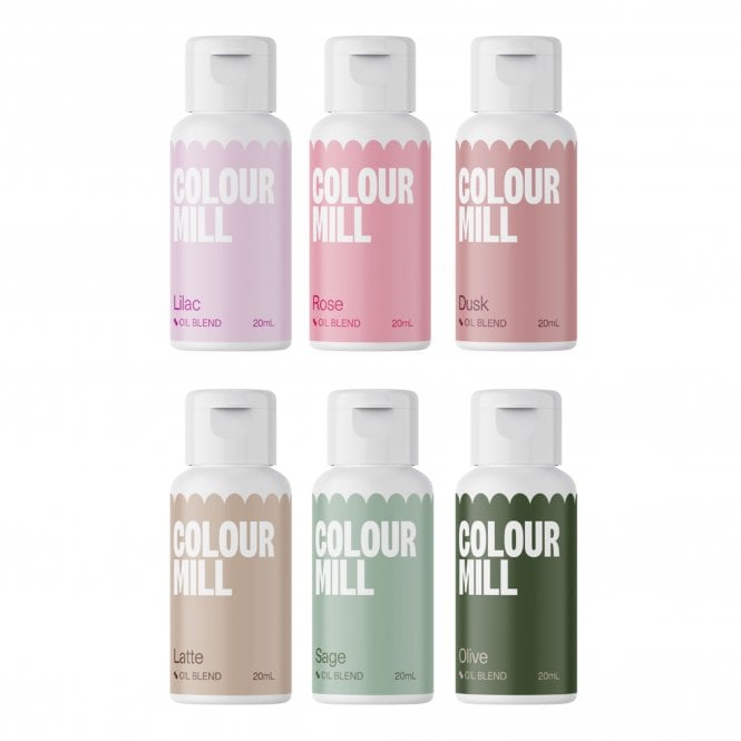 Colour Mill Next Generation Oil Based Food Colouring 20ml - Botanical Pack of 6