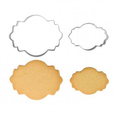 Cookie And Cake Plaque Cutter - Style 4 - Set Of 2