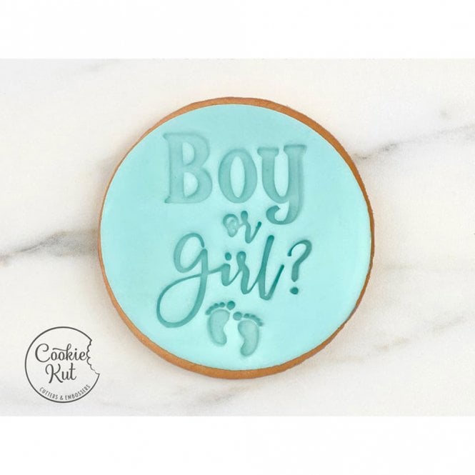 Cookie Kut Boy or Girl? - Baby Shower Embosser Stamp