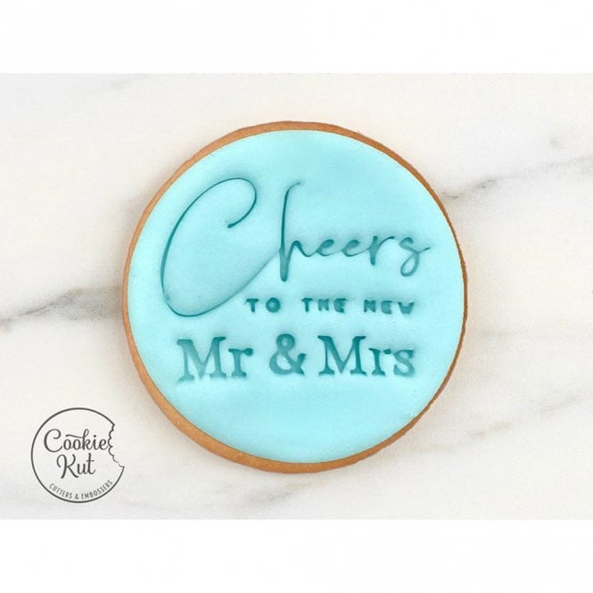 Cookie Kut Cheers To The New Mr & Mrs - Embosser Stamp
