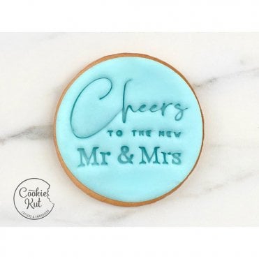 Cheers To The New Mr & Mrs - Embosser Stamp