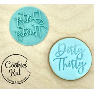 Dirty Thirty - Baby Shower Embosser Stamp