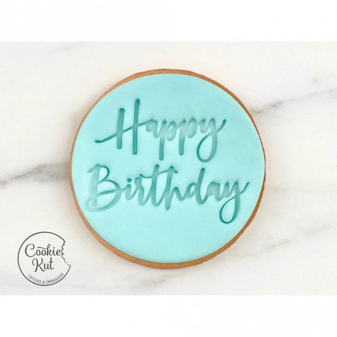 Cookie Kut Happy Birthday - Embosser Stamp - Style 1