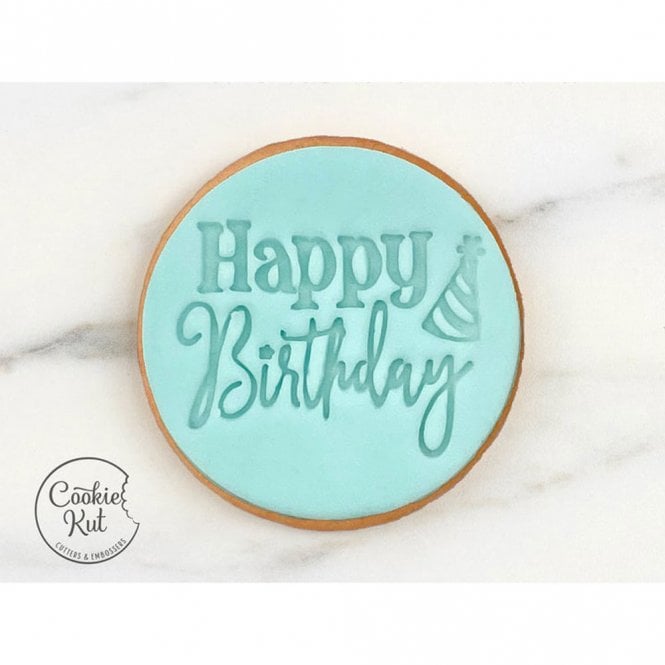 Cookie Kut Happy Birthday - Embosser Stamp - Style 4