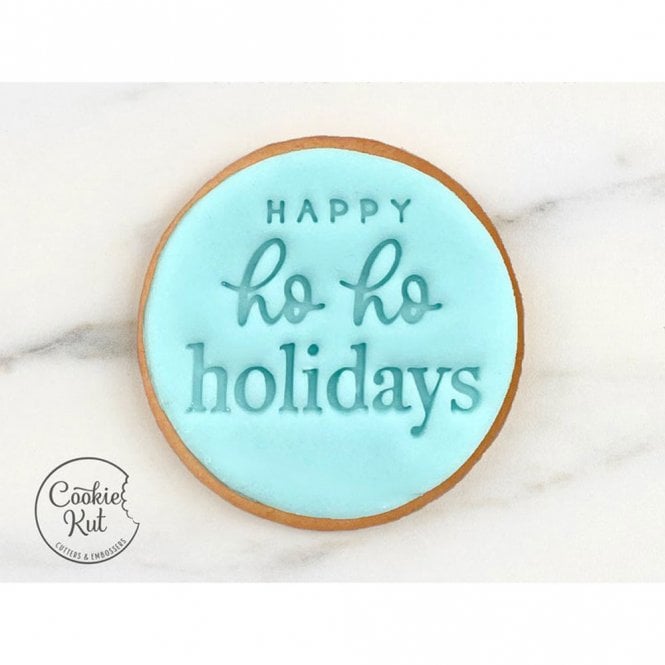 Cookie Kut Happy Ho Ho Holiday - Christmas Embosser Stamp