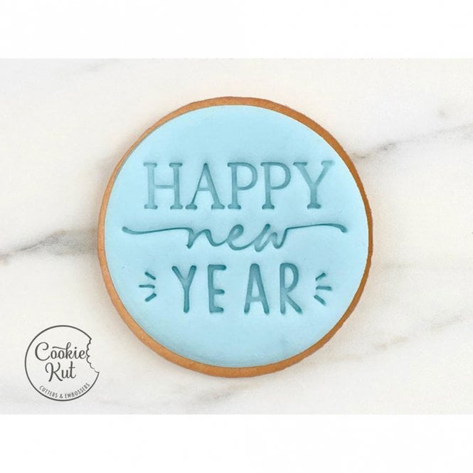 Cookie Kut Happy New Year Style 1 - Christmas and New Year Embosser Stamp