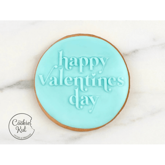 Cookie Kut Happy Valentines Day - Valentine's Day Reverse Embosser Stamp