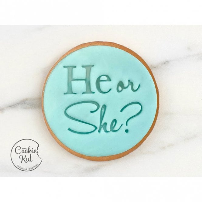 Cookie Kut He Or She? - Embosser Stamp