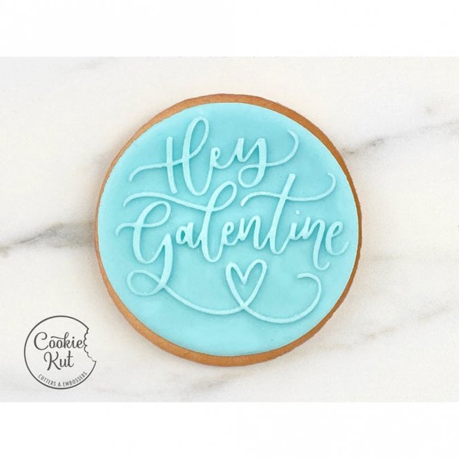 Cookie Kut Hey Galentines - Valentine's Day Reverse Embosser Stamp
