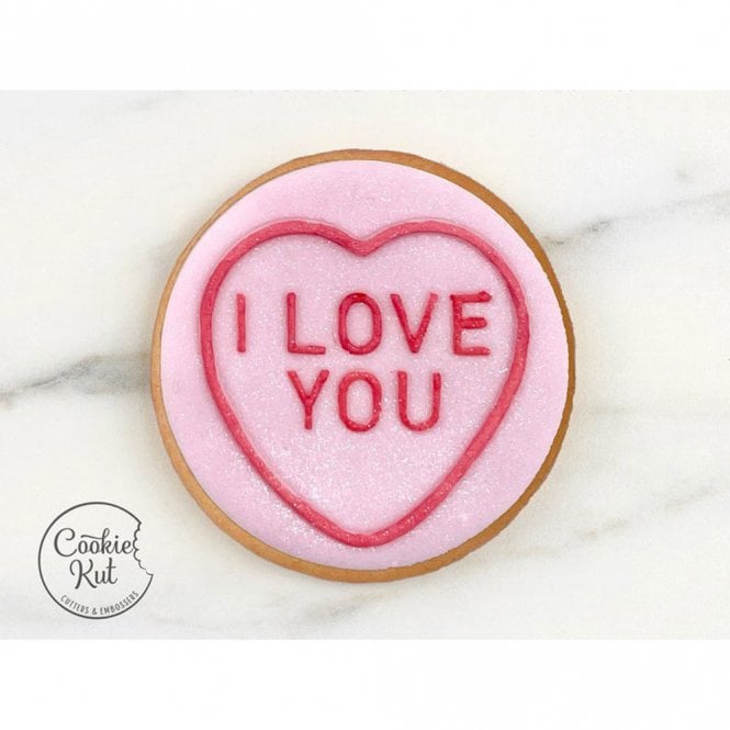 Cookie Kut I LOVE YOU - Valentine's Day Reverse Embosser Stamp