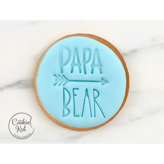 Cookie Kut PAPA BEAR - Fathers Day Embosser Stamp