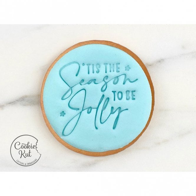 Cookie Kut Tis The Season To Be Jolly - Christmas Embosser Stamp