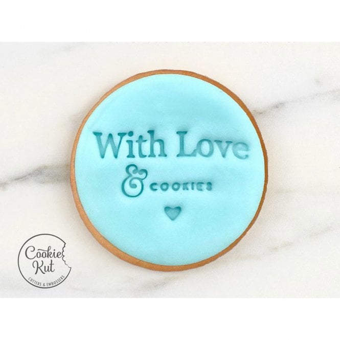Cookie Kut With Love And Cookies - Embosser Stamp