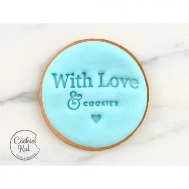 With Love And Cookies - Embosser Stamp