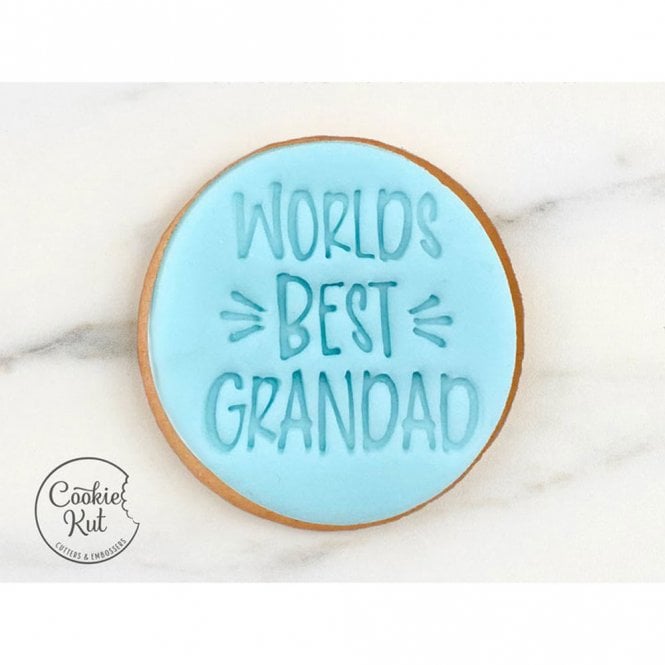 Cookie Kut Worlds Best Grandad - Fathers Day Embosser Stamp
