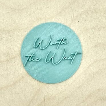 Worth The Wait - Baby Shower Embosser Stamp