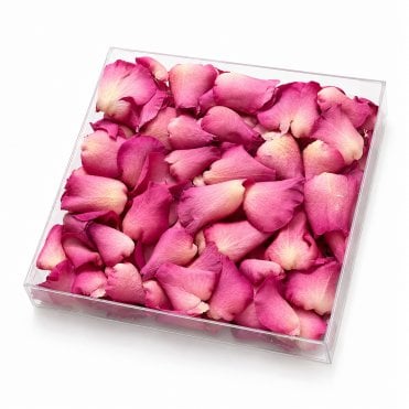 Coral Pink Freeze-Dried Rose Petals - 1000ml