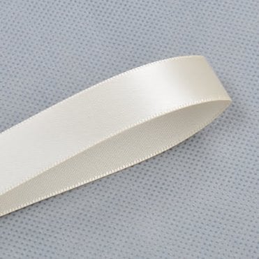 Cream Double-Faced Satin Ribbon - 10mm